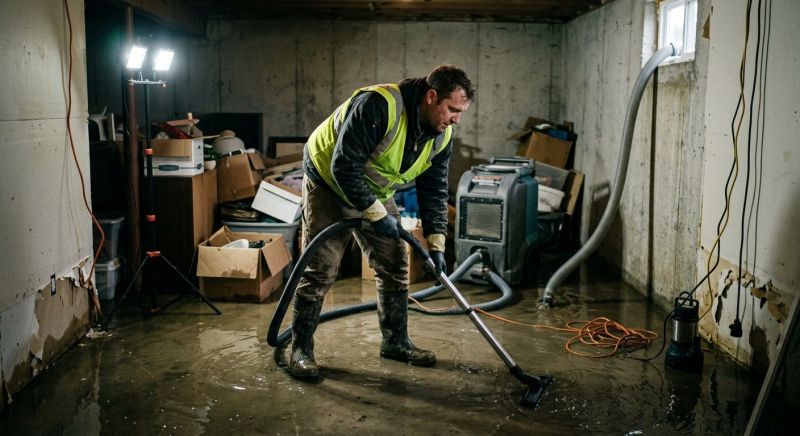 Flooded Basement Cleanup in Scottsdale, AZ